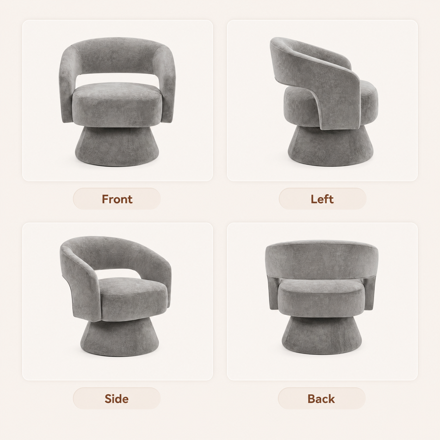 The Haven 360° Swivel Barrel Chair