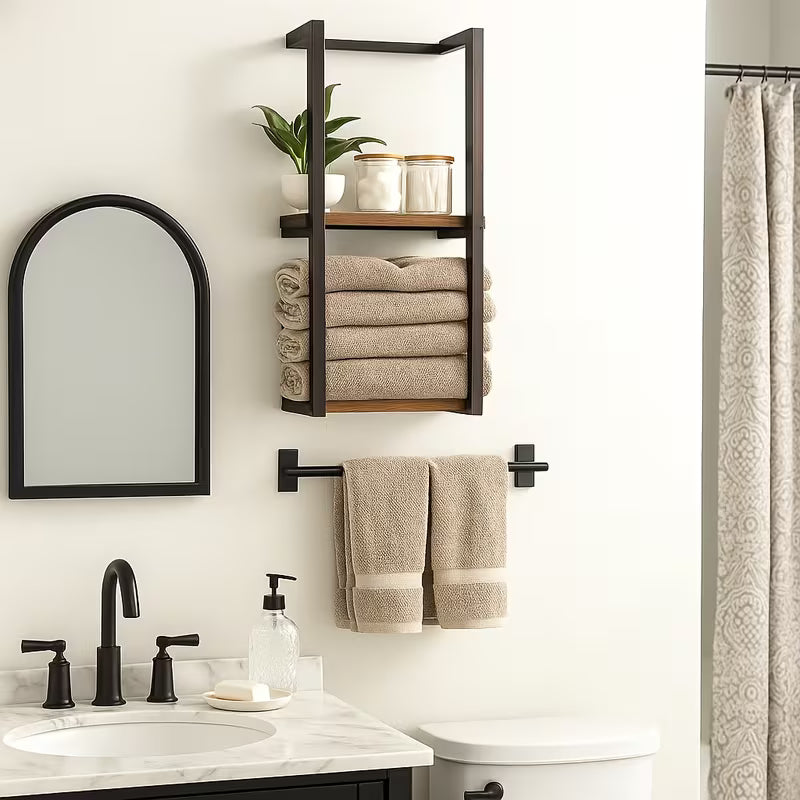Bristol Towel Shelf Set (2-Piece)